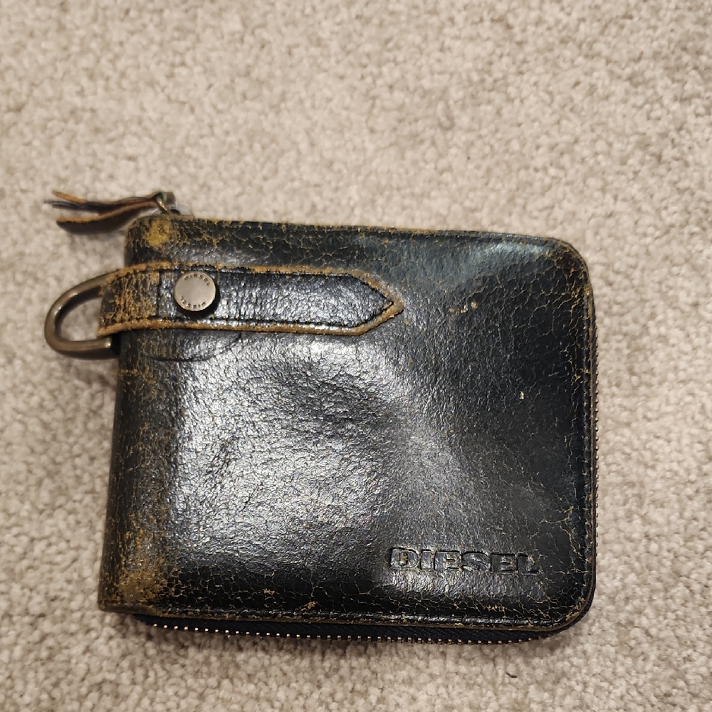 Diesel Brown/black Key & Card Holder Leather Accessory